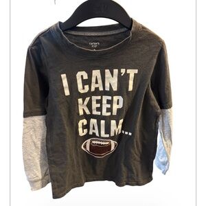 Carter's Kids Black and Gray Long Sleeve Tee